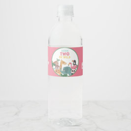 Roze Born Two Be Wild Waterfles Etiket