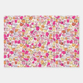 roze borstbeeld leuk inpakpapier vel (Voorkant 2)