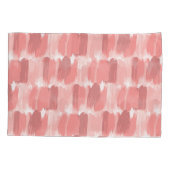 Roze borstel streken oliepatroon kussensloop (Achterkant)