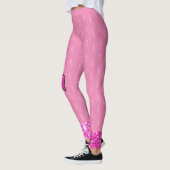 Roze Borstkanker Awareness Ribbon Leggings (Links)