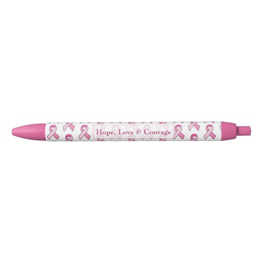 Roze Borstkanker Awareness Ribbon Pen (Voorkant)