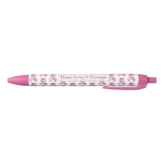 Roze Borstkanker Awareness Ribbon Pen (Bodem)