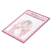 Roze borstkanker Bloeddruk log Notitieblok (Schuin)