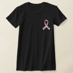 Roze Borstkanker Bloemlint Jaar T-shirt