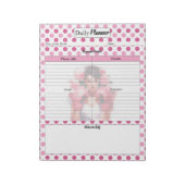 Roze Borstkanker _ Dagelijks Overzicht Notitieblok (Linkerzijde)