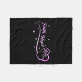 Roze borstkanker Faith Hope Breast Cancer A Fleece Deken (Voorkant (Horizontaal))