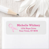 Roze borstkanker lint etiket (Insitu)