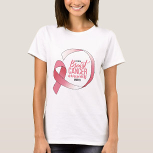 Roze borstkanker linttekening BCA maand T-shirt