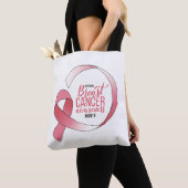 Roze borstkanker linttekening BCA maand Tote Bag (Dichtbij)