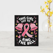 Roze borstkanker overlevende Dit meisje kreeg te b Kaart (Gele Bloem)