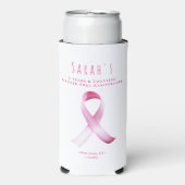 Roze Borstkanker Overlevende Fondsenwervingsfeest Seltzer Blikjeskoeler (Seltzer Voorkant)