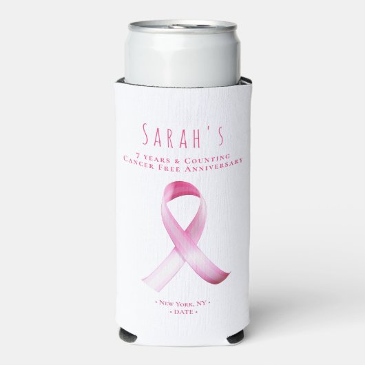 Roze Borstkanker Overlevende Fondsenwervingsfeest Seltzer Blikjeskoeler (Seltzer Voorkant)