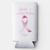 Roze Borstkanker Overlevende Fondsenwervingsfeest Seltzer Blikjeskoeler (Achterkant)