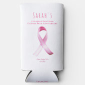 Roze Borstkanker Overlevende Fondsenwervingsfeest Seltzer Blikjeskoeler (Voorkant)