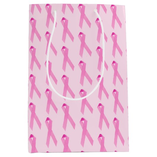 Roze borstkanker Overlevende konijnen Medium Cadeauzakje (Voorkant)