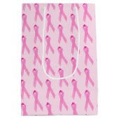 Roze borstkanker Overlevende konijnen Medium Cadeauzakje (Achterkant)