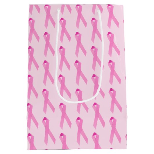 Roze borstkanker Overlevende konijnen Medium Cadeauzakje (Achterkant)