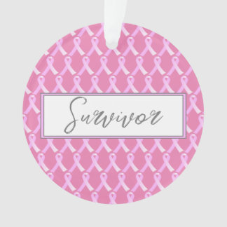 Roze Borstkanker Survivor Ornament