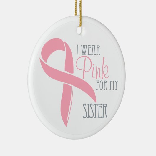 Roze borstkanker ZISTER Ornament (Rechts)