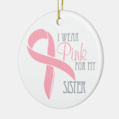 Roze borstkanker ZISTER Ornament (Links)