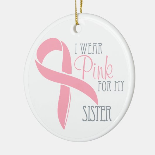 Roze borstkanker ZISTER Ornament (Links)