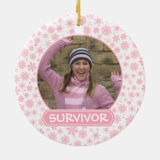 Roze borstkanker ZISTER Ornament (Achterkant)