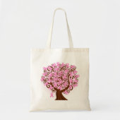 Roze borstkankerboom BegrotingsTas Tote Bag (Voorkant)