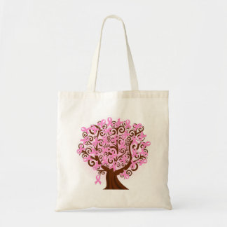 Roze borstkankerboom BegrotingsTas Tote Bag