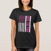 Roze borstkankermarkering t-shirt (Voorkant)