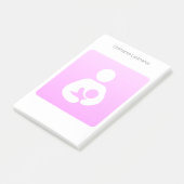 Roze borstvoedingspictogram post-it® notes (Schuin)