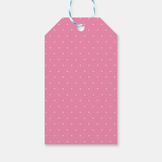  roze bos bos meisje Baby shower gunst Cadeaulabel (Achterkant)