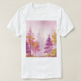 Roze bos t-shirt