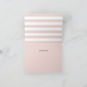 Roze bos Vrienden Bedankt kaart (Binnen)