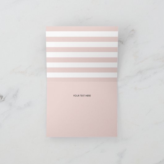 Roze bos Vrienden Bedankt kaart (Binnen)