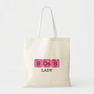 Roze Boss Lady Periodiek Tafelelement Tote Bag