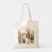 Roze Botanica Moeder Canvas tas (Achterkant)