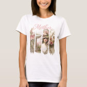 Roze Botanica moeder T-shirt (Voorkant)