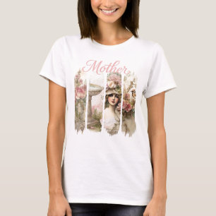 Roze Botanica moeder T-shirt