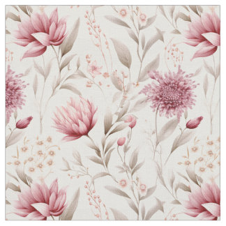 Roze botanisch rustiek gezellig ontwerp stof