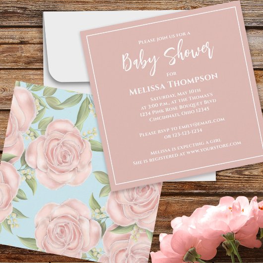 Roze  botanische baby roze