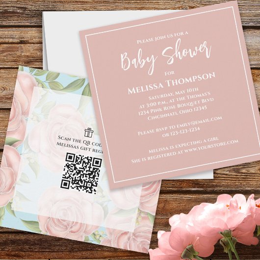 Roze botanische baby roze