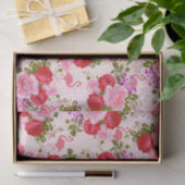  roze botanische bloemen tropische flamingo tissuepapier (Geschenk)