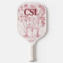 Roze  Botanische Kunst Monogram