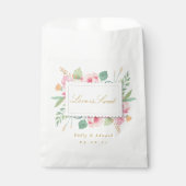 Roze botanische liefde is het Vrijgezellenfeest va Bedankzakje (Voorkant)