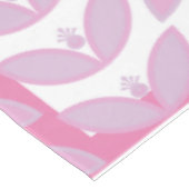 Roze botanische patronen met petroleumegolf tafelkleed (Gekanteld)