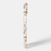 Roze Botanische Waterverf Bloemnaam Case-Mate iPhone Case (Achterkant / Rechts)