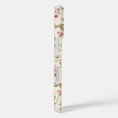 Roze Botanische Waterverf Bloemnaam Case-Mate iPhone Case (Achterkant / Rechts)