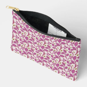 Roze botanische wijnstokpatroon   Elegant bloemenb Etui