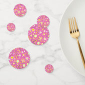 roze botanische wilde bloemen Confetti (Groep)