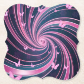 Roze boter kartonnen onderzetters (Voorkant)